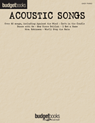 Acoustic Songs Budget Book piano sheet music cover
